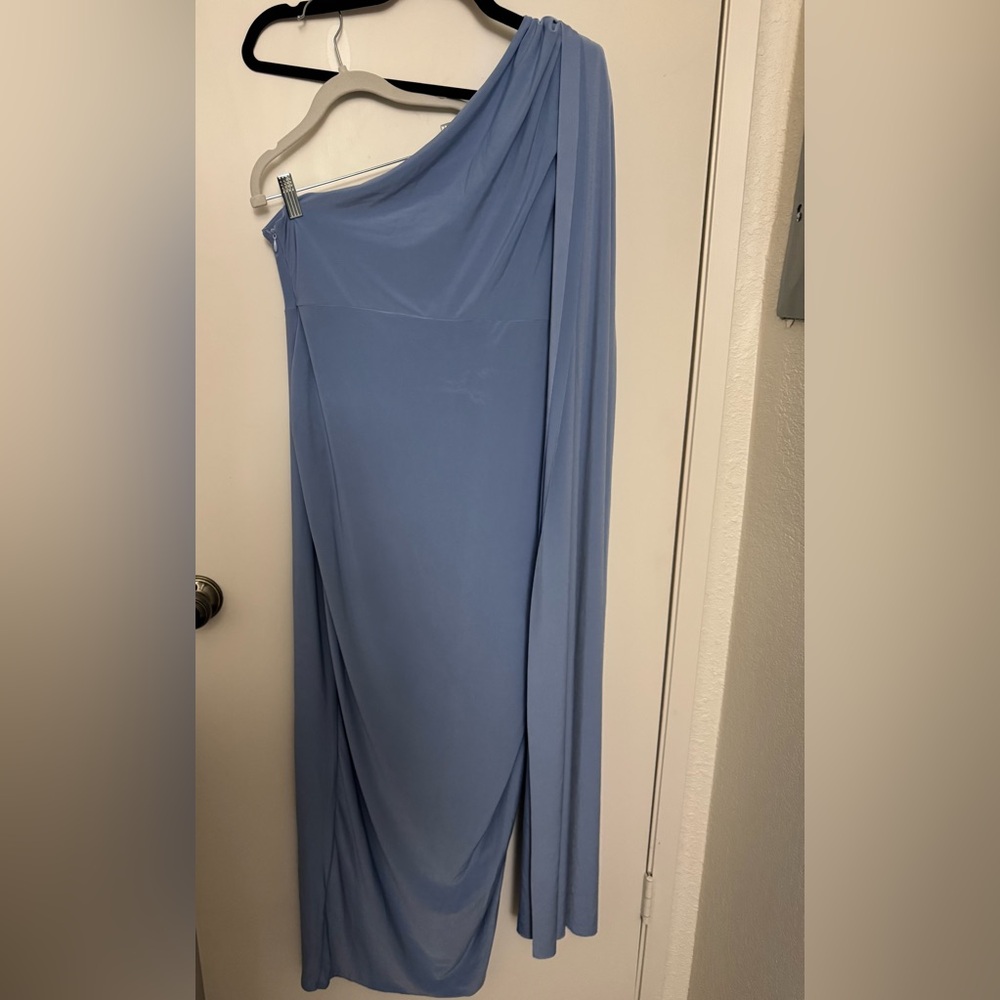 Soft Blue Maternity Dress
